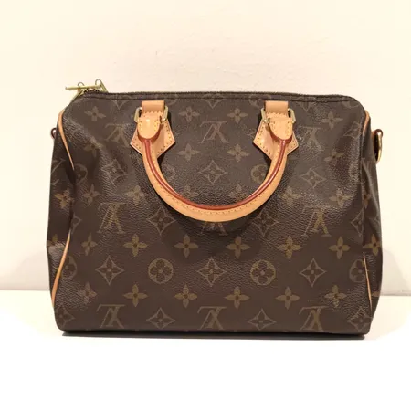 Käsilaukku Louis Vuitton M41113 Speedy 25 BA.NM MNG, mitat 25x14x20cm, lukko, avain, laatikko ja kuitti