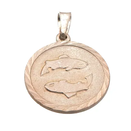 Horoskooppi-riipus, Kalat, korkeus 24mm, 925,  Paino: 2,5 g