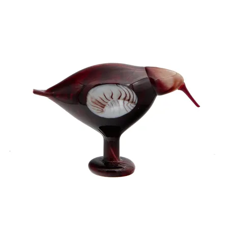 Lasilintu Ruusunuppu, Nuutajärvi, vuosilintu 2010, signeerattu O. Toikka Nuutajärvi 2010, korkeus 16cm, pituus 24cm