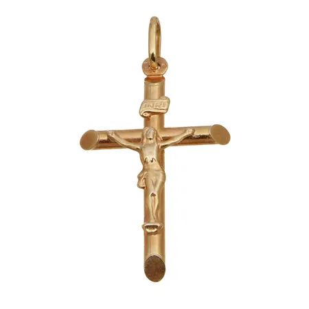 Risti-riipus, korkeus 40mm, 585, Paino: 1,9 g