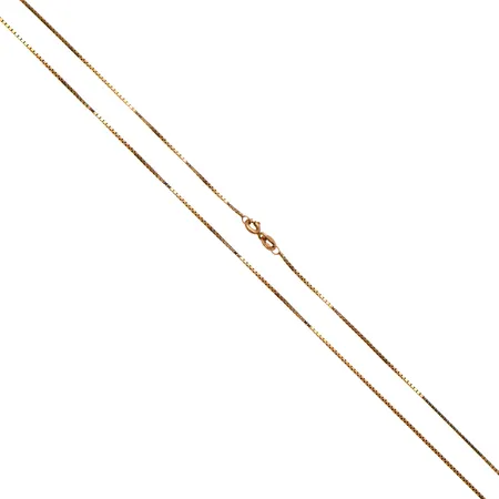 Venetsia-kaulaketju, pituus 42cm, kätyön jälkiä, 585,  Paino: 2,8 g