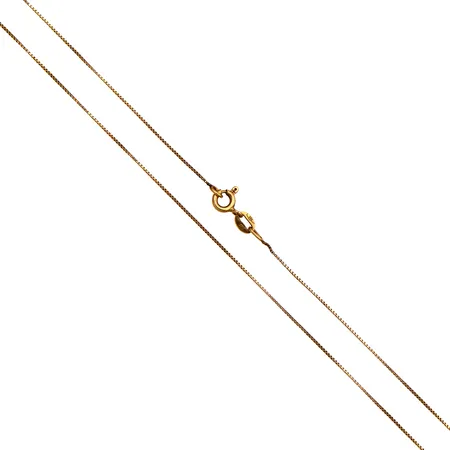 Venetsia-kaulaketju, pituus 44,5cm, käytön jälkiä, 750, Paino: 1,4 g