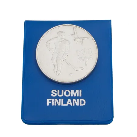 Juhlaraha, Jääkiekon MM-1982, nimellisarvo 50mk, 500, Paino: 23 g