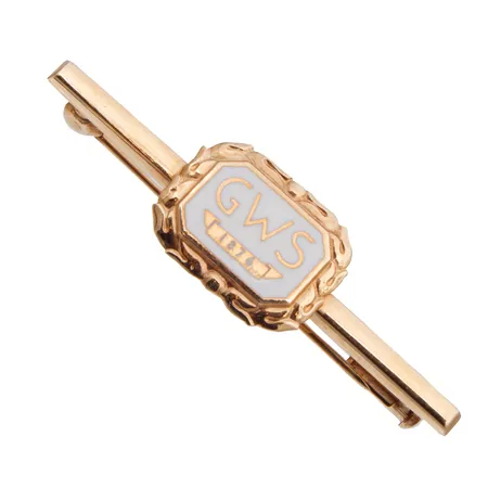 Emaloitu rintaneula GSW 1876, leveys 40mm, 585br, Paino: 4,1 g