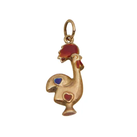 Emaloitu riipus, korkeus 28mm, 585br, Paino: 1 g