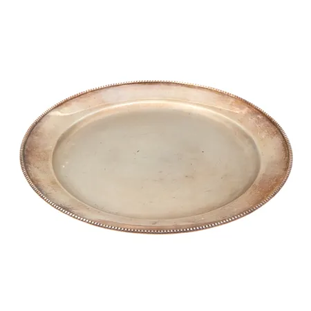 Hopealautanen, Ø 14,5cm, vuodelta 1956, Kultakeskus, 813,  Paino: 10,7 g