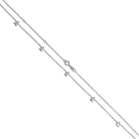 Kaulakoru, pituus 41,5 - 44,5 - 47,5cm, 925, Paino: 4 g