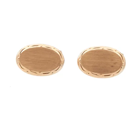 Kalvosinnapit, kaiverrettu, mitat 21x14mm, 585, Paino: 3,8 g