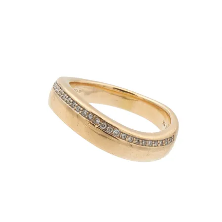 Timanttisormus 24xn.0.005ct, koko 17¼, 585br, Paino: 7,2 g