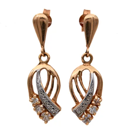 Kivikorvakorut, korkeus 28mm, 585br, Paino: 3 g
