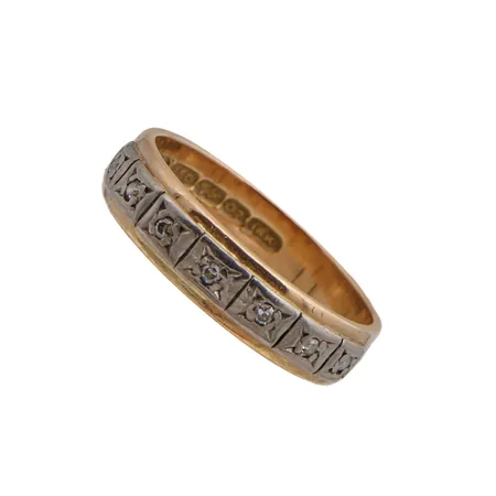 Timanttisormus 7xn.0.005ct, koko 18, 750, Paino: 4,7 g