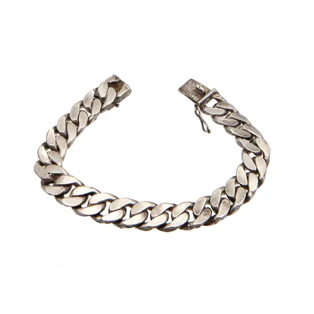 Panssariranneketju, pituus 215mm, leveys 13mm, 925, Paino: 70,5 g