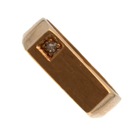 Kastesormus timantilla 1xn.0.005ct, Ø 10mm, 585, Paino: 0,8 g