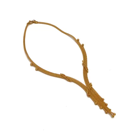 Kaulakoru, pituus 50cm, pieniä vääntymiä, 875,  Paino: 16,6 g