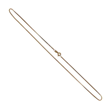 Venetsia-kaulaketju, pieniä käytön jälkiä, pituus 38,5cm, 585,  Paino: 2,9 g