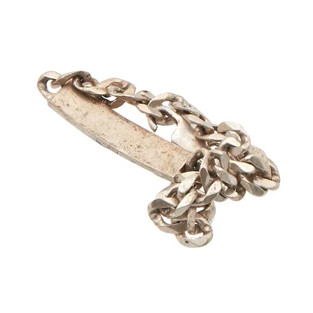 Viallinen laattaranneketju, 925, Paino: 21,6 g