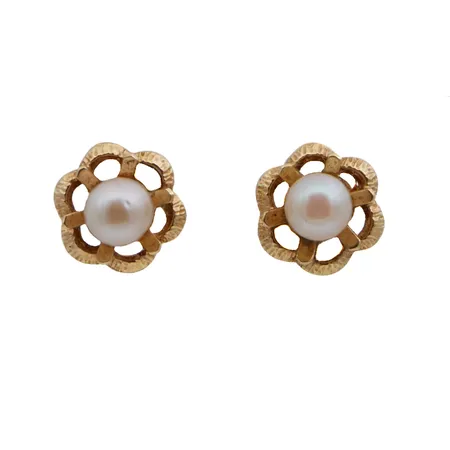 Helmikorvakorut, leveys 9mm, 585br, Paino: 1,7 g