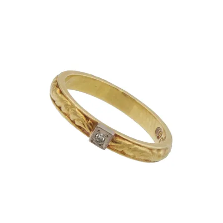 Timanttisormus 1xn.0.005ct, koko 15½, 750,  Paino: 2,7 g