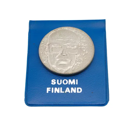 Juhlaraha, Urho Kekkonen 1975, nimellisarvo 10 mk, 500, Paino: 23,6 g