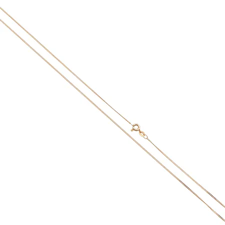 Panssarikaulaketju, pituus 66cm, käytön jälkiä, 585,  Paino: 2,6 g