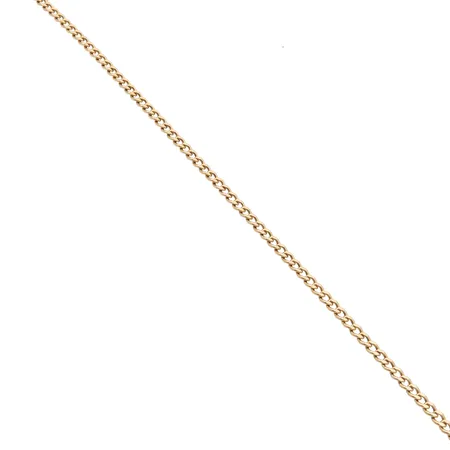 Panssarikaulaketju, pituus 51,5cm, ketjussa vääntymiä, leveys 5mm, 585,  Paino: 13,2 g