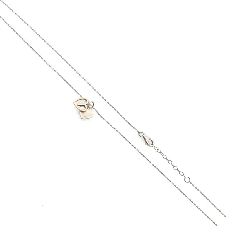 Ankkurikaulaketju, pituus 44,5-47,5cm, riipus, korkeus 13mm, 925, Paino: 2,3 g