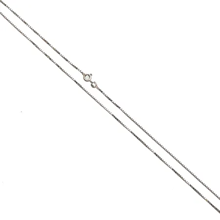 Venetsia-kaulaketju, pituus 45,5cm, 585 valkokultaa, Paino: 3,4 g