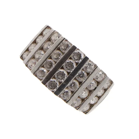 Kivisormus, koko 18, leveys 5-11mm, 925br,  Paino: 5,6 g