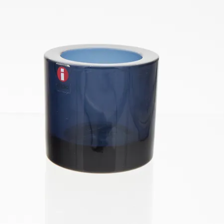 Kivi-tuikkulyhty, Iittala Marimekko, design Heikki Orvola, tummansininen, korkeus 60mm
