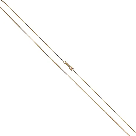 Venetsia-kaulaketju, käytön jälkiä, pituus 52cm, 585,  Paino: 2,6 g