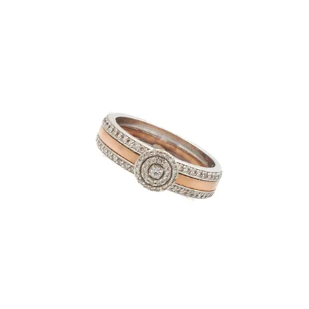 Timanttisormus 1xn.0.02ct ja 76xn.0.005ct, koko 18, 750,   Paino: 7,3 g