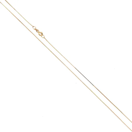 Venetsia-kaulaketju, käytön jälkiä, pituus 50cm, 585,  Paino: 1,2 g