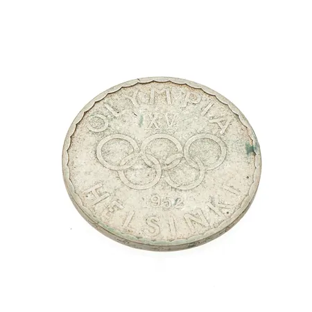 Olympiaraha, Olympia XV Helsinki 1952, nimellisarvo 500 markkaa, 500, Paino: 12 g