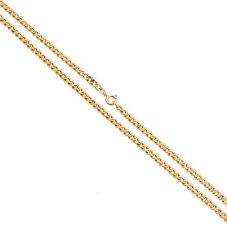 Panssarikaulaketju, pituus 45cm, leveys 4mm, 585, Paino: 11,5 g