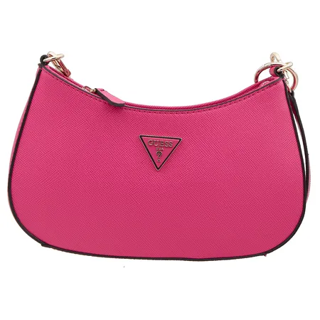 Olkalaukku Guess Noelle Top Zip Shoulder Bag, väri Watermelon, korkeus 17cm, leveys 29cm, kantokahva 30cm, kuin uusi