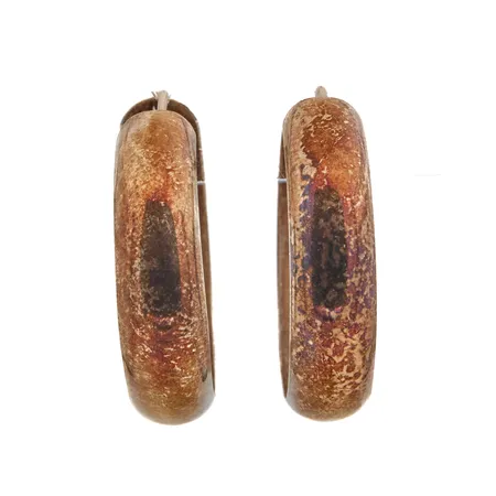 Korvarenkaat, Ø 23mm, 830 kullattua hopeaa, Paino: 3,2 g