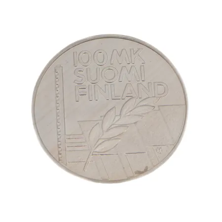 Juhlaraha, EM 1994, nimellisarvo 100 mk, 925, Paino: 24,2 g
