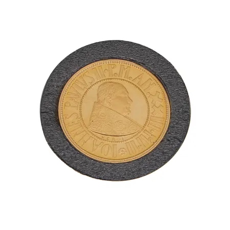 Kultaraha 50 000 Lire - John Paul II Crux Vaticana, 2001, 917,  Paino: 7,5 g