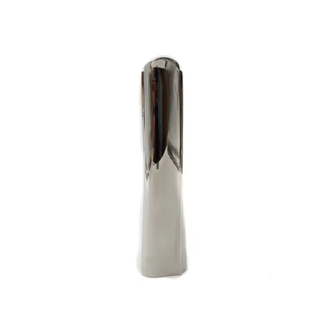 Maljakko Kultakeskus, design Tapio Wirkkala, terästä, korkeus 190mm, leveys 40mm, terästä
