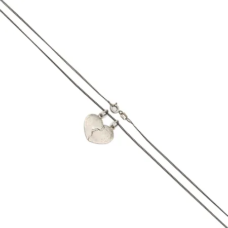 Panssarikaulaketju, pituus 42cm, riipus, korkeus 23mm, 925, Paino: 3,3 g