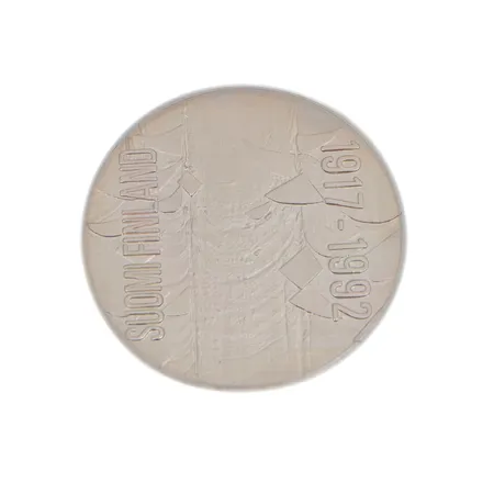 Juhlaraha, 100 Markkaa 1917-1992, Itsenäinen Suomi 75 vuotta, 925,  Paino: 24,2 g