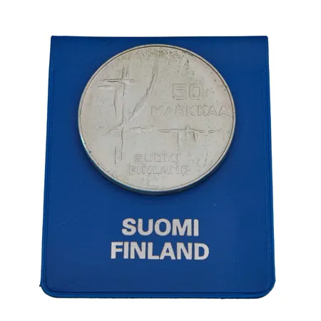 Juhlaraha, Jääkiekon MM-1982, nimellisarvo 50mk, 500, Paino: 23 g