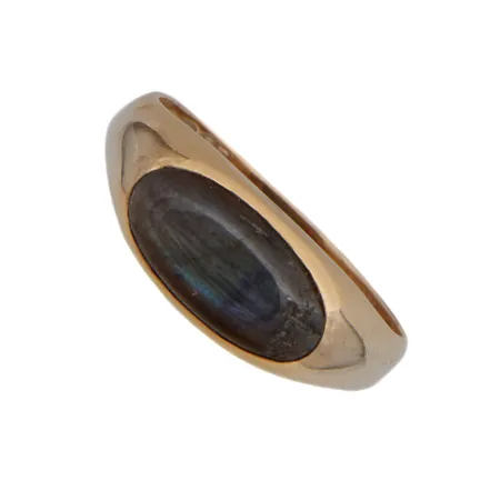 Kivisormus, kivessä kulumia, koko 18¼, 585br, Paino: 2,8 g