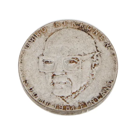 Juhlaraha, Urho Kekkonen 1981, nimellisarvo 50mk, 500,  Paino: 20 g