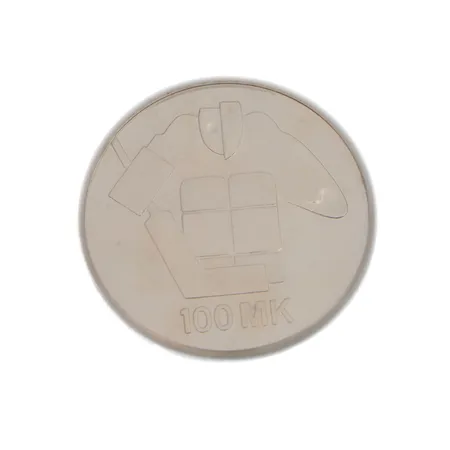Juhlaraha, Jääkiekon MM-kilpailut 1991, nimellisarvo 100mk, 830, Paino: 24,1 g