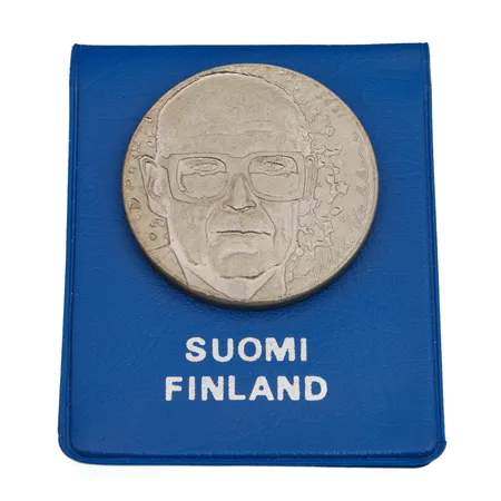 Juhlaraha, Urho Kekkonen 1975, nimellisarvo 10 mk, 500,  Paino: 23,7 g