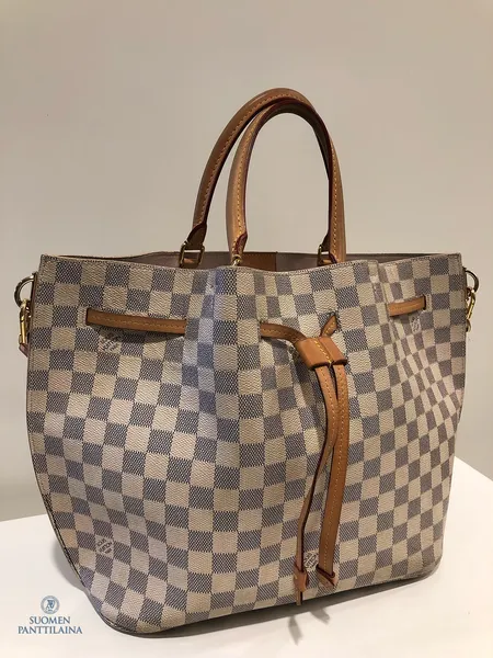 Laukku, Loius Vuitton Girolata N41579, laukun sisällä mustetahroja ja käytön jälkiä, mukana dustbag, ei kuitteja