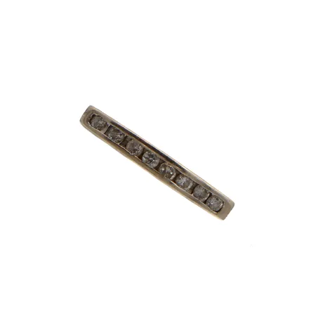 Timanttisormus, 8xn.0.02ct, koko 18½, 585 valkokulta, Paino: 1,7 g