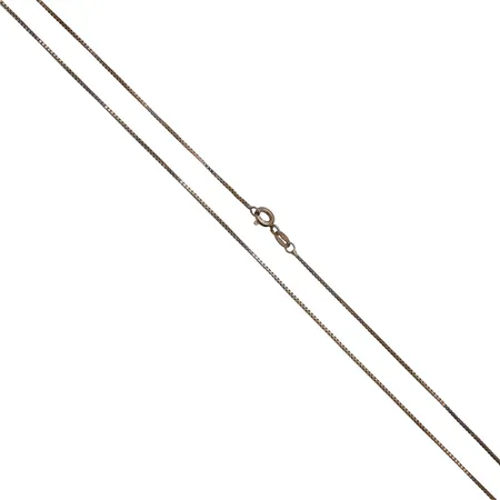 Venetsia-kaulaketju, pituus 45,5cm, leveys 1mm, 925,  Paino: 2,7 g