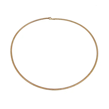 Kaulakoru, pituus 42cm, leveys 2mm, 750, Paino: 1,1 g